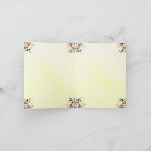 Faire-part de mariage avec style et élégance (Intérieur)