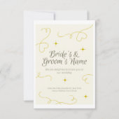 Faire-part de mariage avec suffisamment d'espace p (Devant)