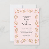 Faire-part de mariage avec suffisamment d'espace p (Devant)