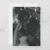Faire-part de mariage avec superposition simple no (Dos)