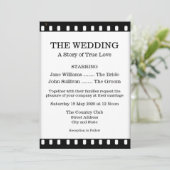 Faire-part de mariage Avec Thème Film (Debout devant)