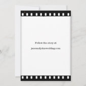 Faire-part de mariage Avec Thème Film (Dos)