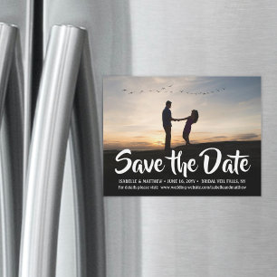 Faire-part de mariage avec une photo et calligraph