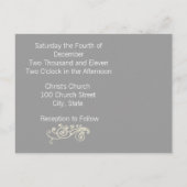 Faire-part de mariage avec votre photo (Dos)