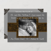 Faire-part de mariage avec votre photo (Devant / Derrière)