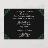 Faire-part de mariage avec votre photo (Dos)