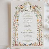 Faire-part de mariage aviaire victorien enchanté