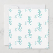 Faire-part de mariage Balnéaire | Aqua (Dos)