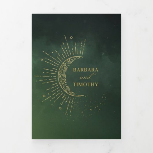 Faire-part de mariage Barbara + Tim Trifold R13 (Page de couverture)