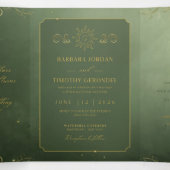 Faire-part de mariage Barbara + Tim Trifold R14 (Intérieur au milieu)