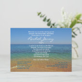 Faire-part de mariage Bat mitzvah de plage (Debout devant)
