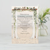 Faire-part de mariage Beach Arbor (Debout devant)