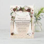 Faire-part de mariage Beach Arbor (Debout devant)