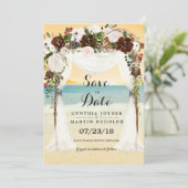 Faire-part de mariage Beach Arbor à conserver pour (Debout devant)