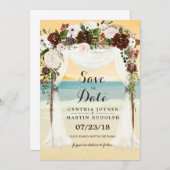 Faire-part de mariage Beach Arbor à conserver pour (Devant / Derrière)