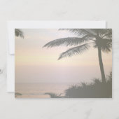 Faire-part de mariage Beach Palms Sunset (Dos)