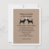 Faire-part de mariage beagle (Devant)