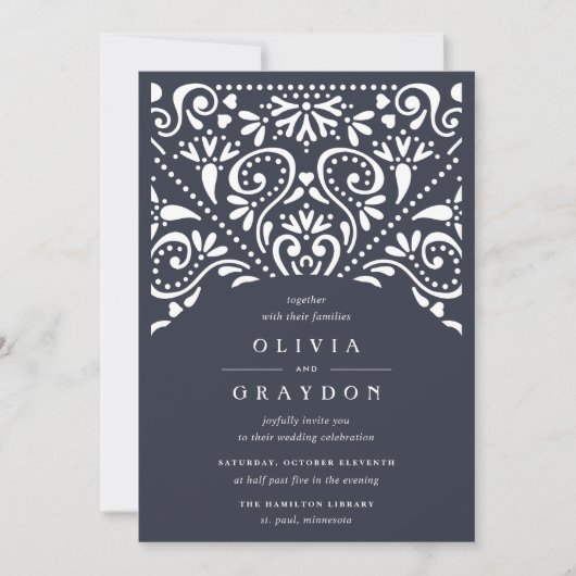 Faire-part de mariage Beaux-Arts | encre (Devant)