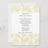 Faire-part de mariage beige de classique de (Devant)