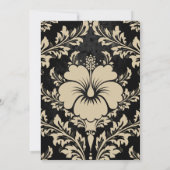 Faire-part de mariage beige et noir photo traditio (Dos)