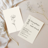 Faire-part de mariage beige minimaliste
