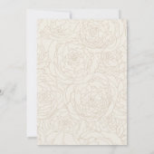 Faire-part de mariage beige moderne (Dos)