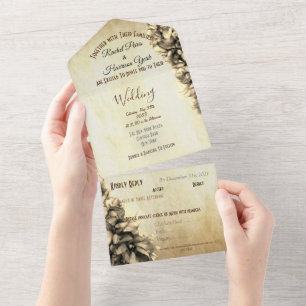 Faire-part de mariage beige neutre Abstrait modern