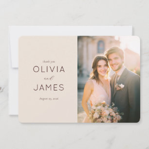 Faire-part de mariage beige romantique