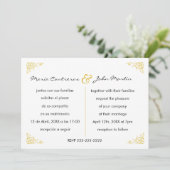 Faire-part de mariage bilingue anglais espagnol (Debout devant)