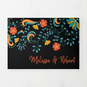 Faire-part de mariage bilingue - Fiesta All in One (Page de couverture)