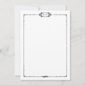 Faire-part de mariage Bistro (Dos)
