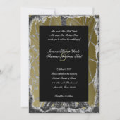 Faire-part de mariage Black and Gold Paris (Devant)