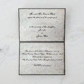 Faire-part de mariage Black Lace (Intérieur)