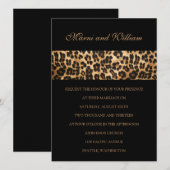 Faire-part de mariage Black Safari (Devant / Derrière)