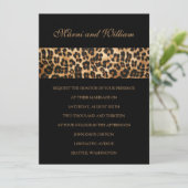 Faire-part de mariage Black Safari (Debout devant)