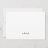 Faire-part de mariage Black & White Modern 1 (Dos)
