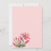 Faire-part de mariage Blackboard Spring Poppies (Dos)