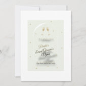 Faire-part de mariage blanc avec impression bleue  (Devant)