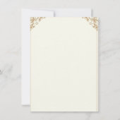 Faire-part de mariage blanc avec un léger éclat (Dos)