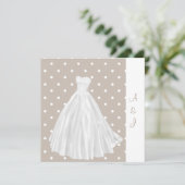 Faire-part de mariage BLANC BLANC (Debout devant)