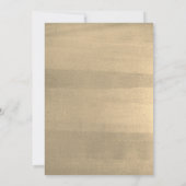 Faire-part de mariage blanc feuille d'érable or (Dos)