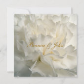 Faire-part de mariage blanc le plus populaire et é (Devant)