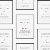 Faire-part de mariage blanc minimaliste