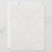 Faire-part de mariage blanc modèle traditionnel (Dos)