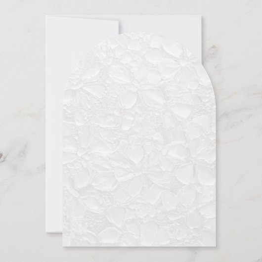 Faire-part de mariage blanc Monogramme simple (Dos)