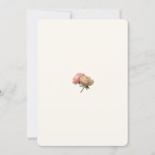 Faire-part de mariage Blanc & Olive | Rose Blush (Dos)