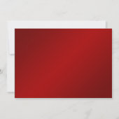 Faire-part de mariage blanc rouge d'hiver de (Dos)