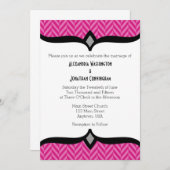 Faire-part de mariage blanche blanche à épine chau (Devant / Derrière)