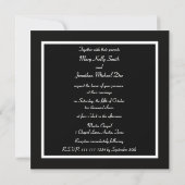 Faire-part de mariage blanche simple (Dos)