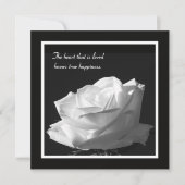 Faire-part de mariage blanche simple (Devant)